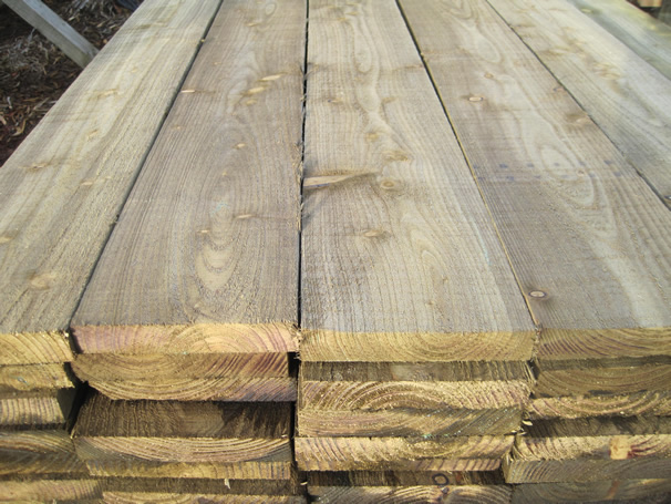 Photograph of Treated Boards
